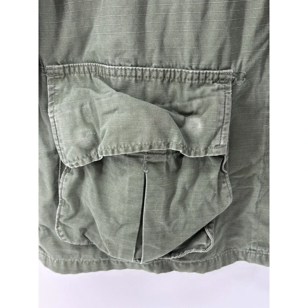 Vietnam Jacket 107 Combat Ripstop Slant Tropical Wind Ripped Mens Small